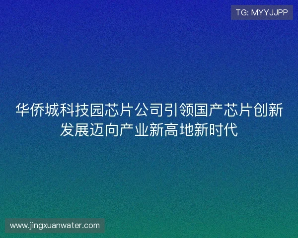 华侨城科技园芯片公司引领国产芯片创新发展迈向产业新高地新时代 华侨城科技园芯片公司引领国产芯片创新发展迈向产业新高地新时代